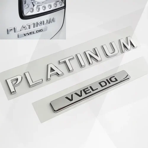 Emblem Sticker V8 Platinum+ for Nissan Patrol & Armada Y62/Y61 – Side & Rear Badge