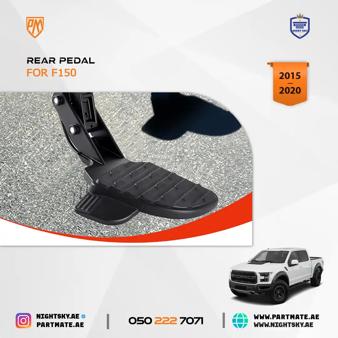 F150 Folding Truck Step – Retractable Rear Bumper Tailgate Step, Anti-Slip Pedal - Image 5