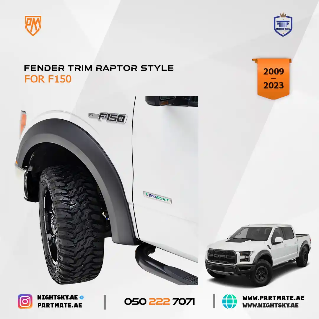 Ford F-150 Raptor Style Fender Flares (2009–2023) – 4pcs Set - Image 3