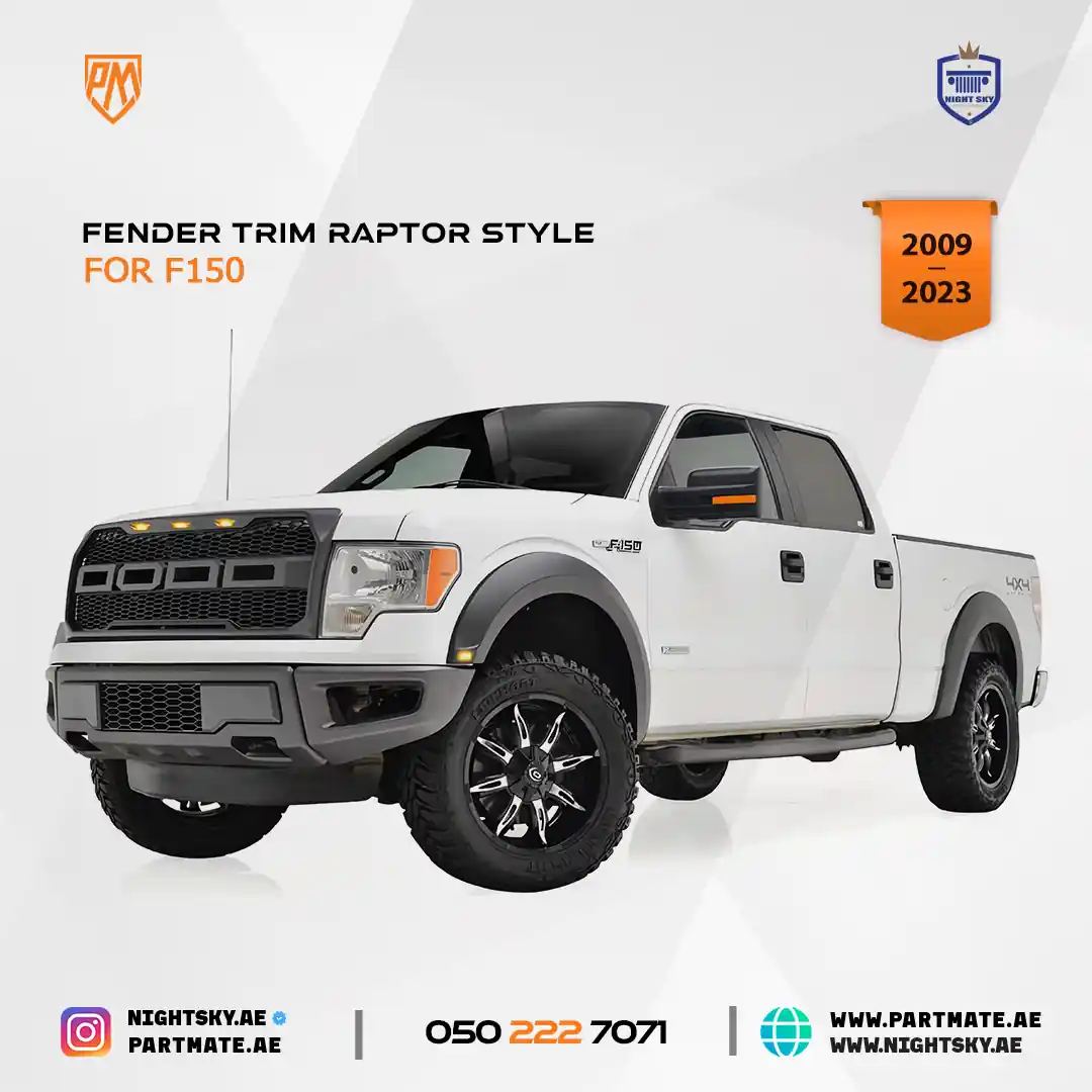 Ford F-150 Raptor Style Fender Flares (2009–2023) – 4pcs Set - Image 4