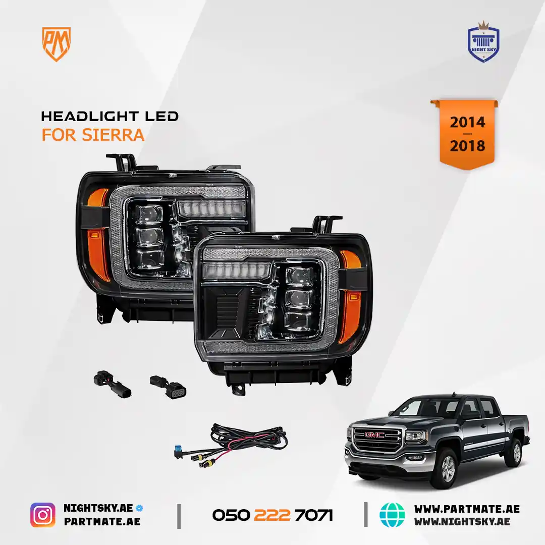 GMC Sierra 1500 LED Headlights by Form Lighting (2014–2018) – Projector Style - Image 4