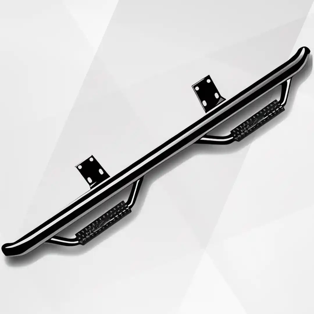 N-Fab Cab-Length Nerf Steps C1475CC – Black Side Bars for Trucks/SUVs