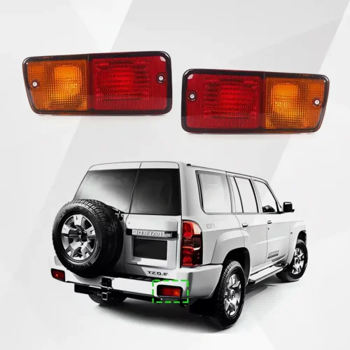 Nissan Patrol Y61 VTC Rear Bumper Tail Lights (2001–2004) – Fog, Brake, Stop & Indicator Lamps