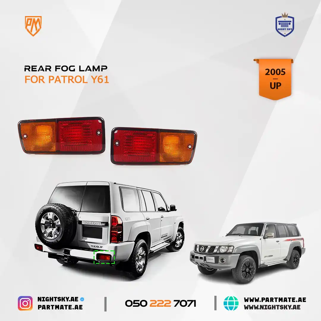 Nissan Patrol Y61 VTC Rear Bumper Tail Lights (2001–2004) – Fog, Brake, Stop & Indicator Lamps - Image 3
