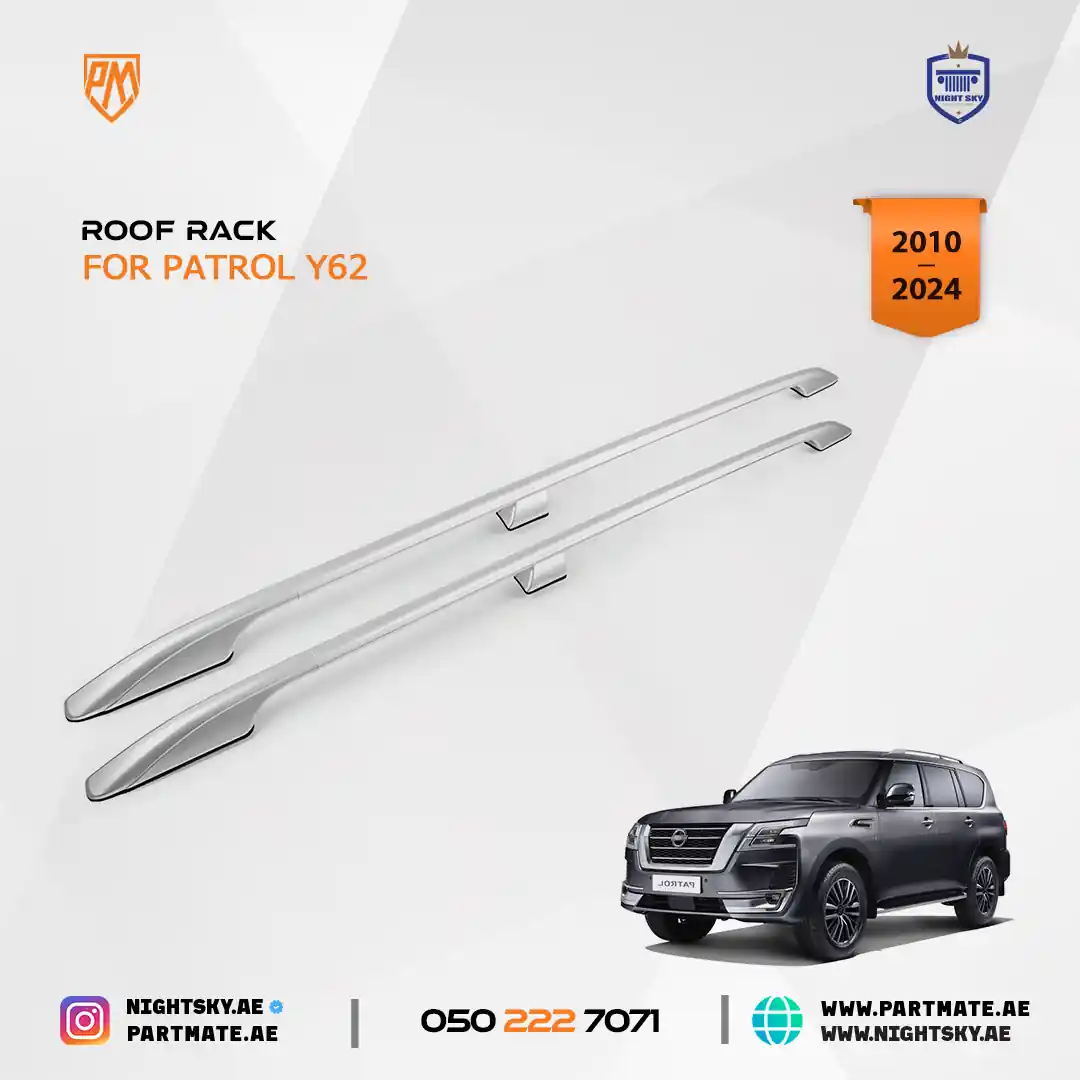 Nissan Patrol Y62 Armada Roof Rails (2010–2024) – 2pcs Cross Bars - Image 3