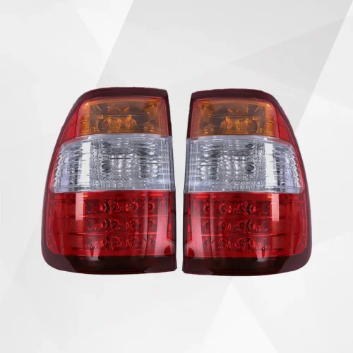 Toyota Land Cruiser LED Tail Lights (1998–2007) – Outer Rear Brake Lamps w Bulbs Pair