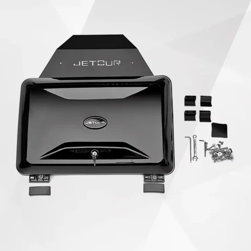Black Roof Cargo Carrier Box for Jetour T2 (2023–2024) – Side Luggage & Tool Storage Box