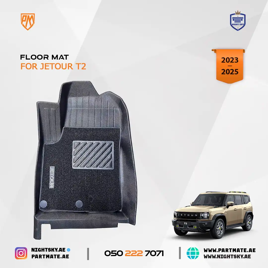 TPE All-Weather Floor Mats for Jetour T2 (2024–2025) – 5 Seats Waterproof Interior Protectors - Image 3