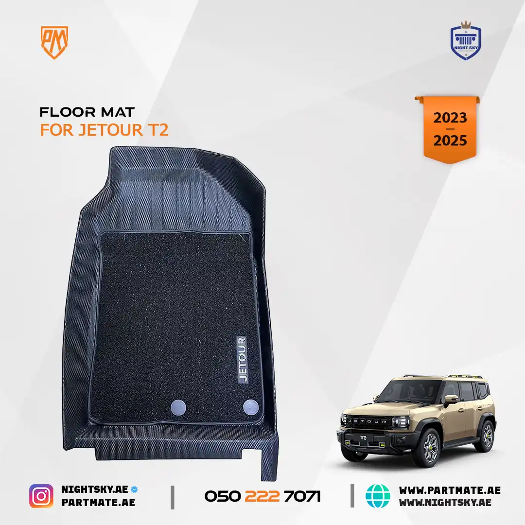 TPE All-Weather Floor Mats for Jetour T2 (2024–2025) – 5 Seats Waterproof Interior Protectors - Image 4
