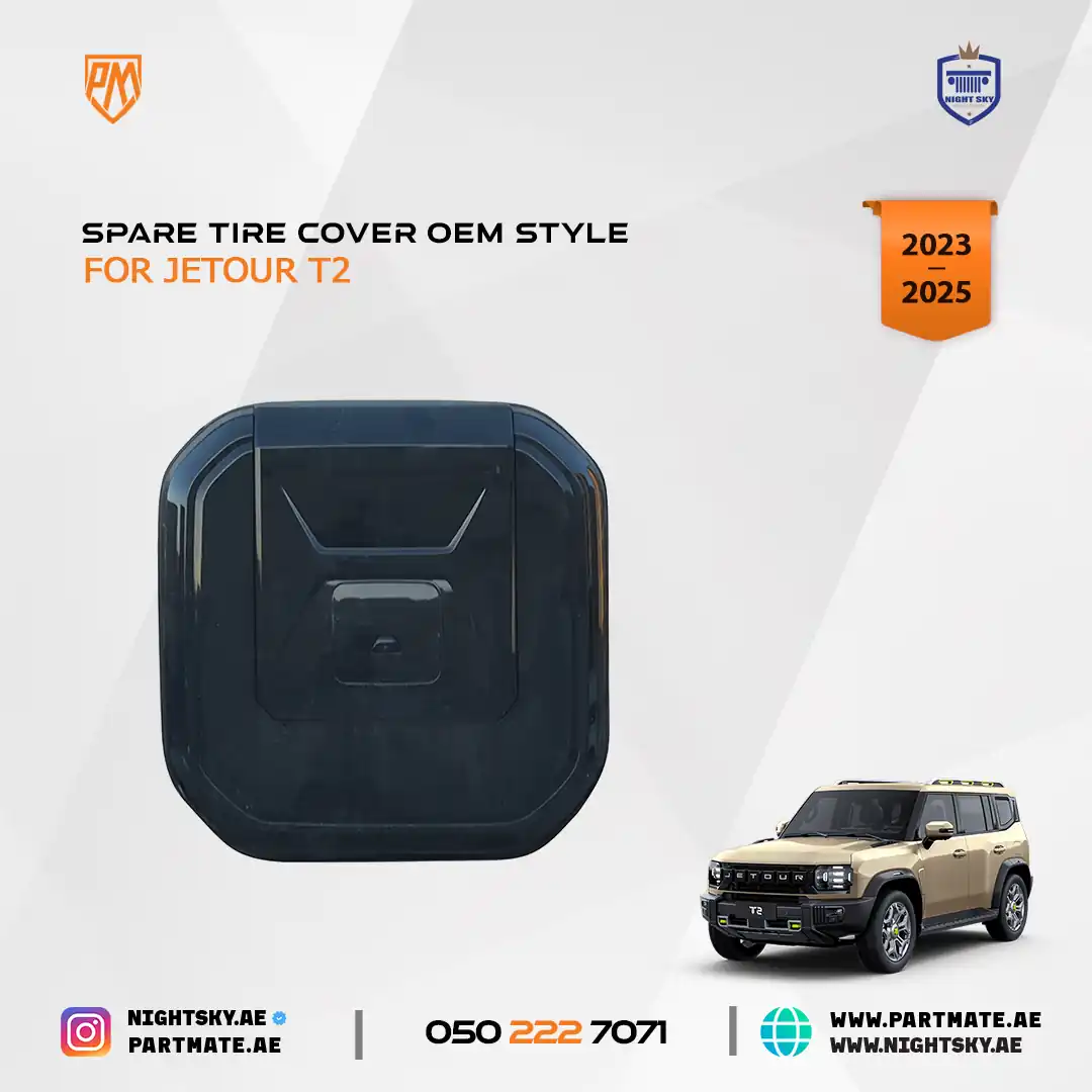 ABS + Steel Waterproof Spare Tire Cover for Jetour T2 – External Protective Accessory - Image 3