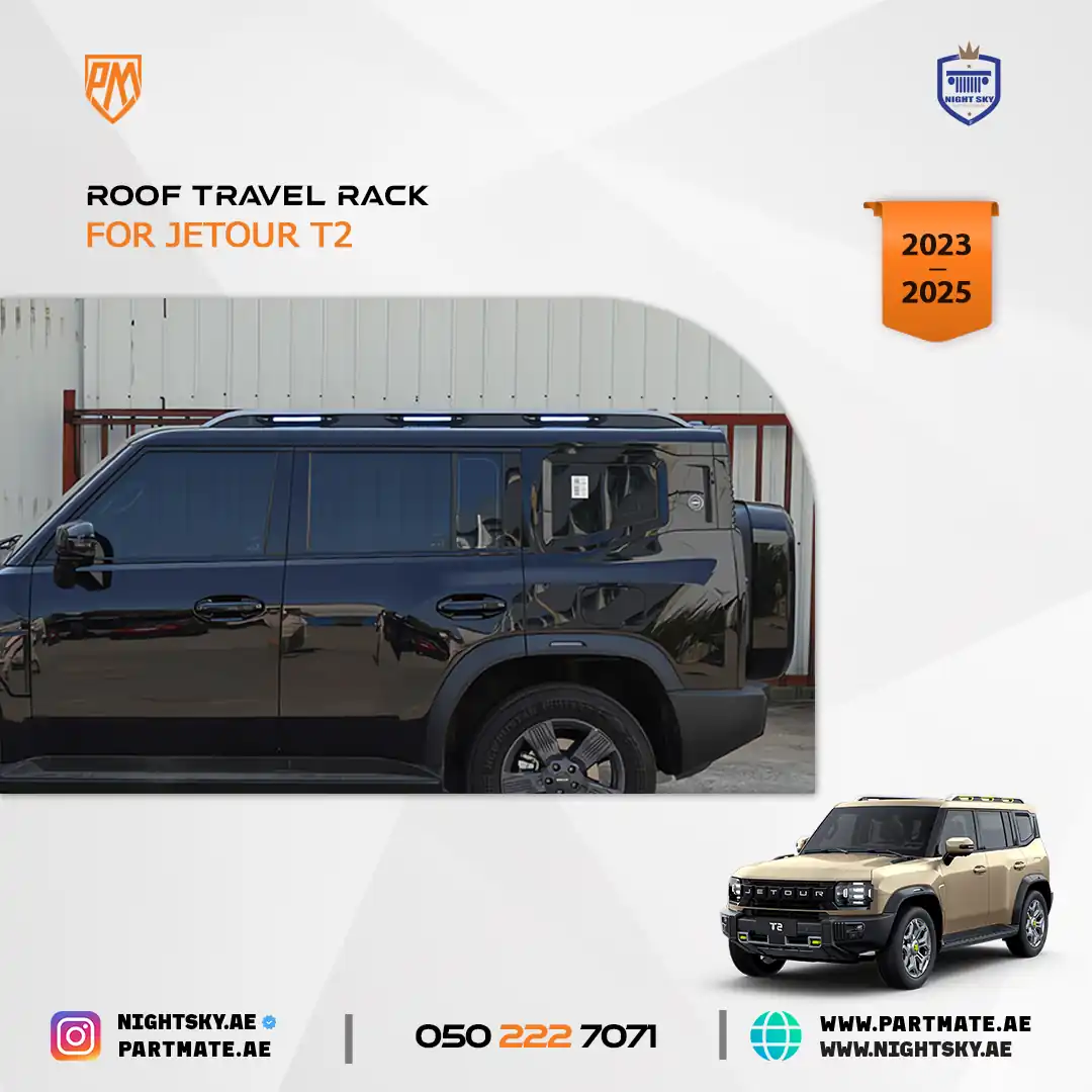 Jetour T2 Roof Travel Rack – Heavy-Duty Luggage & Gear Carrier (2023–2025) - Image 4