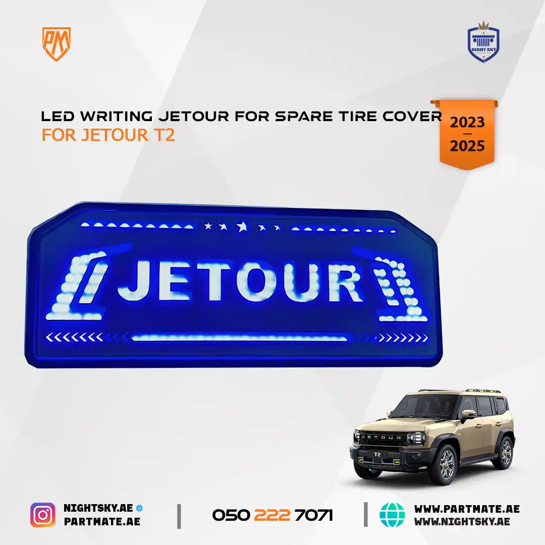 Jetour T2 LED “JETOUR” Spare Tire Cover Light – Rear Logo Illumination Upgrade - Image 3