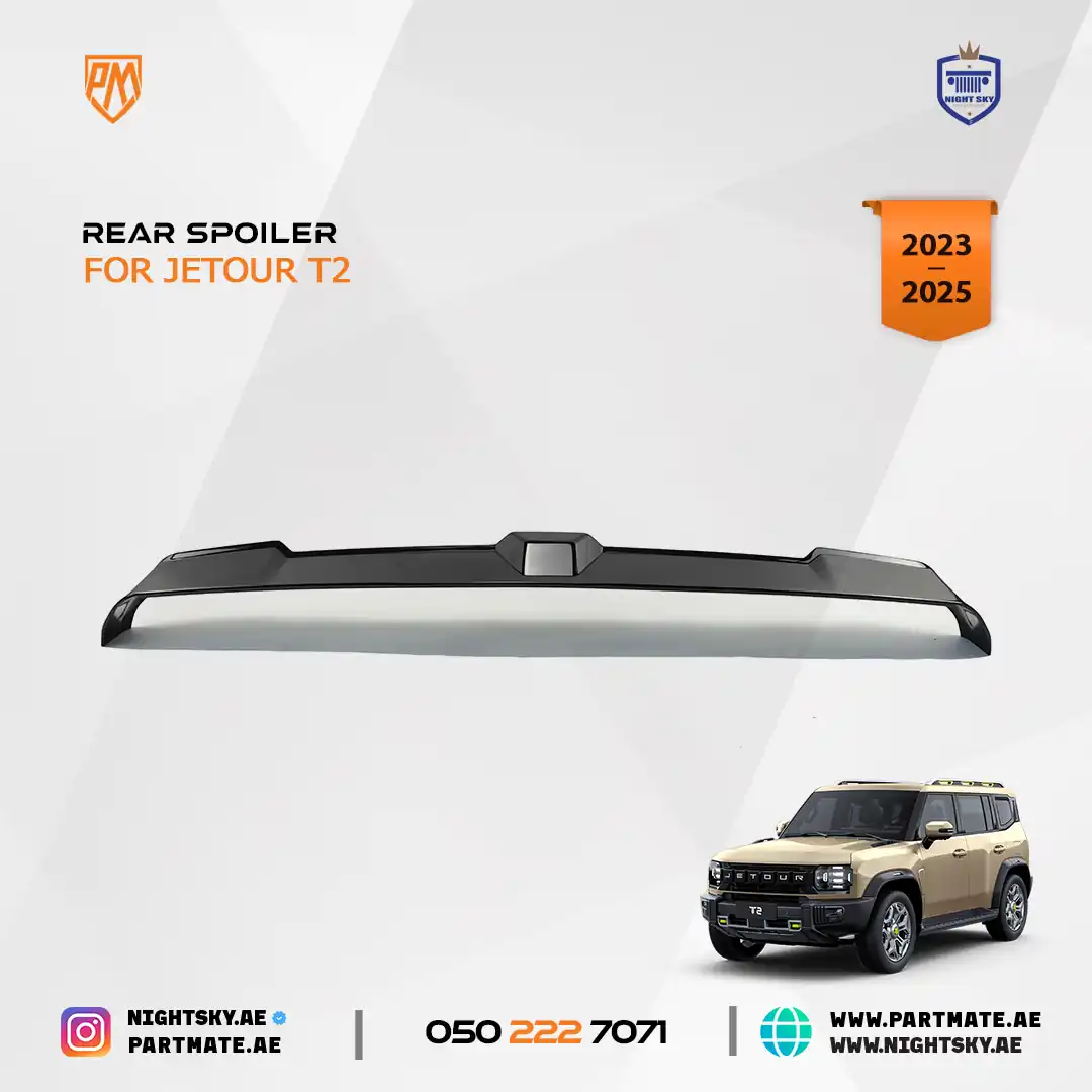 Jetour T2 Rear Spoiler Wing (2023–2024) – Glossy Black Sports Roof Tail Wing - Image 2