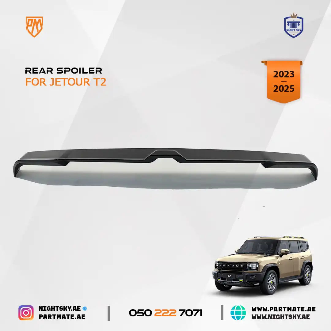 Jetour T2 Rear Spoiler Wing (2023–2024) – Glossy Black Sports Roof Tail Wing - Image 3