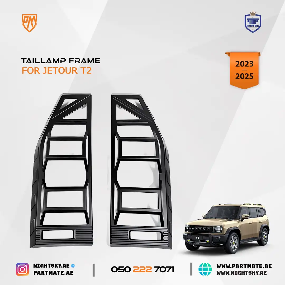 Jetour T2 Taillight Frame Covers (2023–2024) – Exterior Trim Accessory Set - Image 2