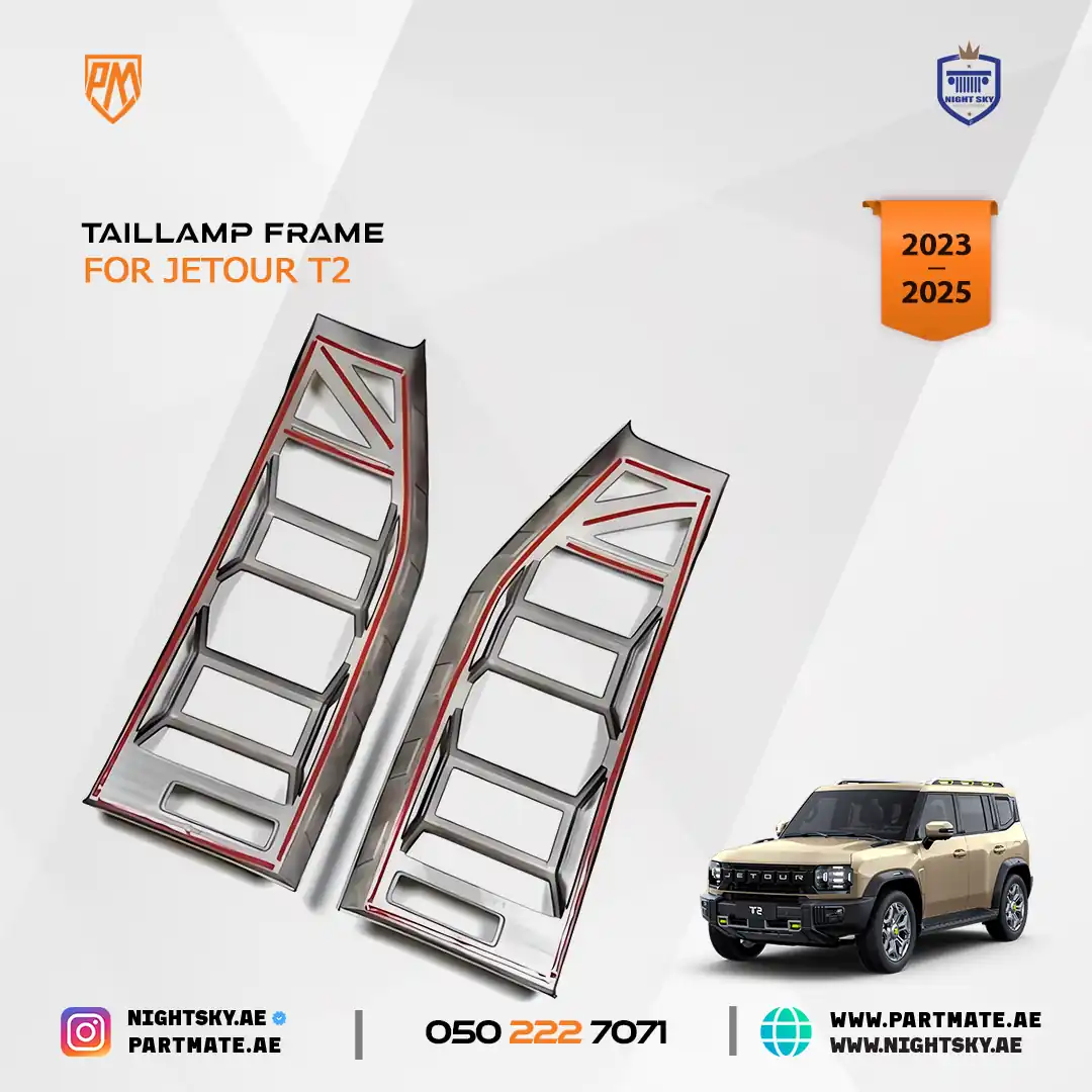 Jetour T2 Taillight Frame Covers (2023–2024) – Exterior Trim Accessory Set - Image 3