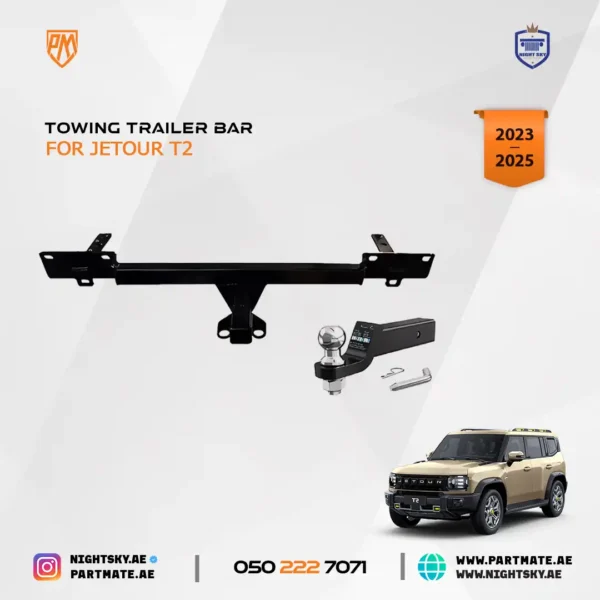 Jetour T2 Towing Trailer Bar (2023–2025) – Heavy-Duty Rear Hitch Accessory - Image 2