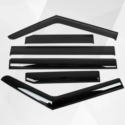 Jetour T2 Window Visors & Rain Guards (2023–2025) – 6PCS Durable Out-Channel Deflectors