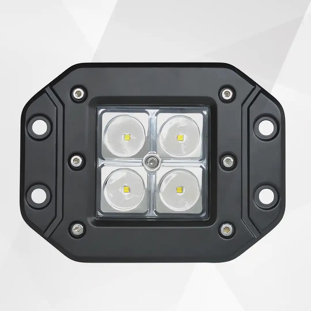 4-Inch Square LED Fog Lamp – Universal Heavy-Duty Off-Road Light