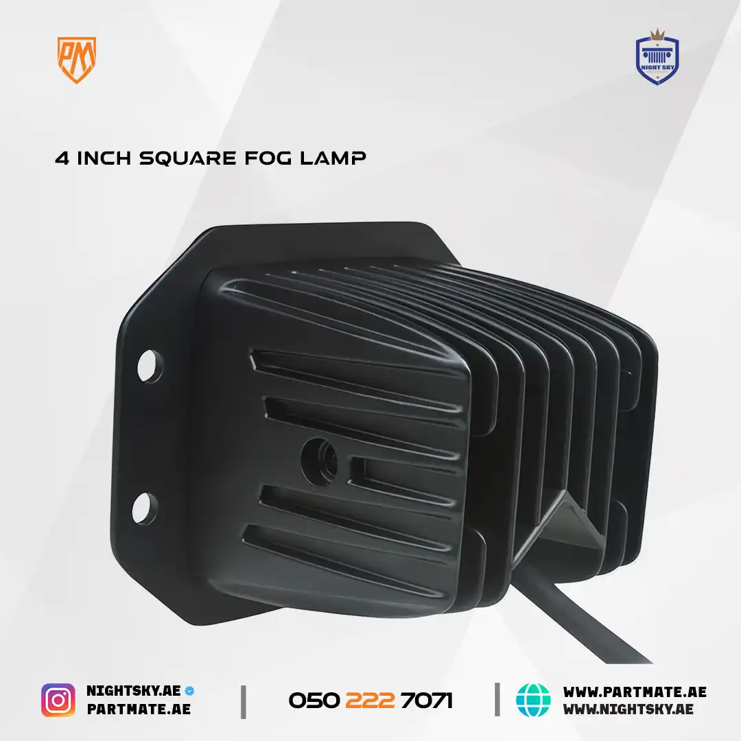 4-Inch Square LED Fog Lamp – Universal Heavy-Duty Off-Road Light - Image 5