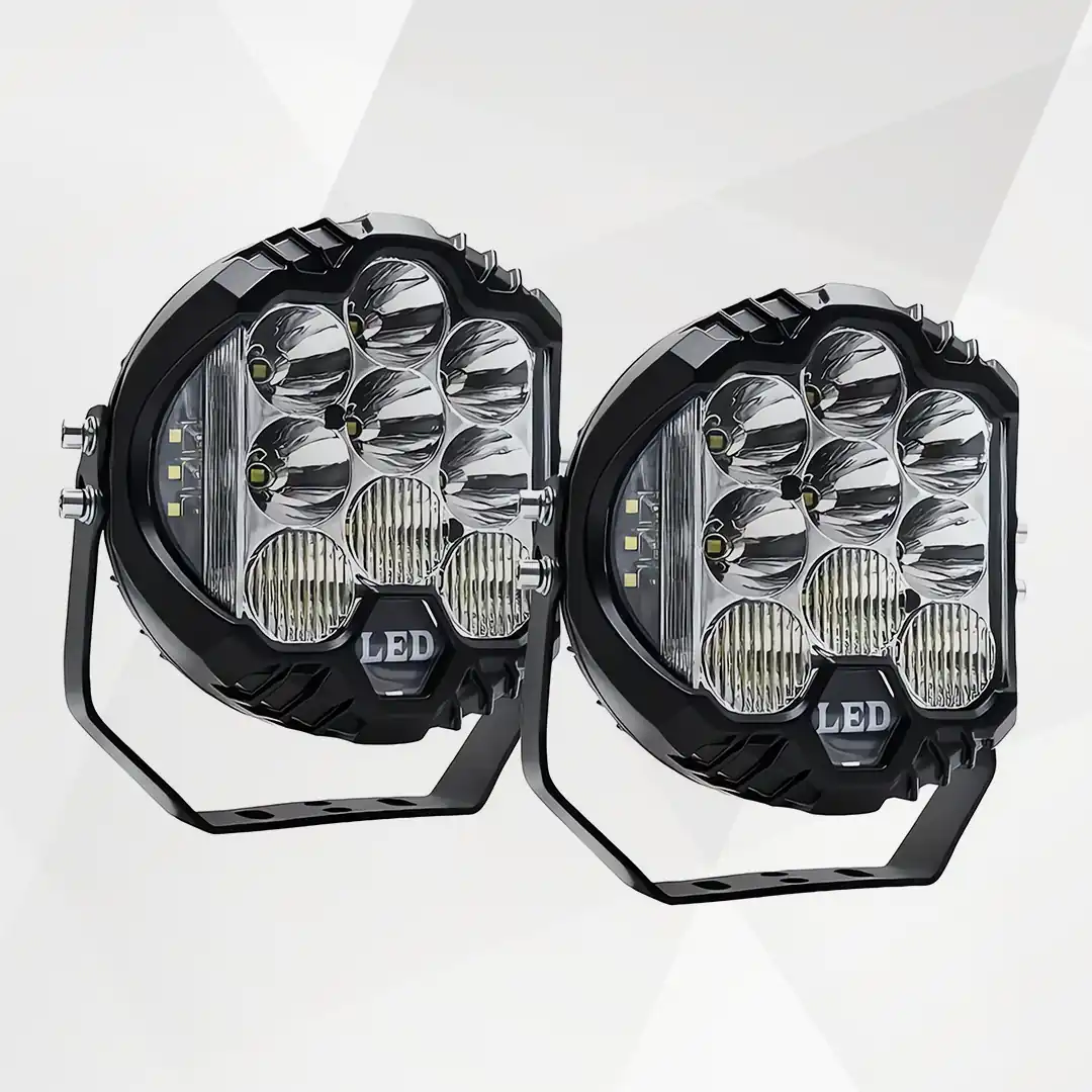 7-Inch White LED Off-Road Driving Lights – Ultra Long-Range Spot Beam