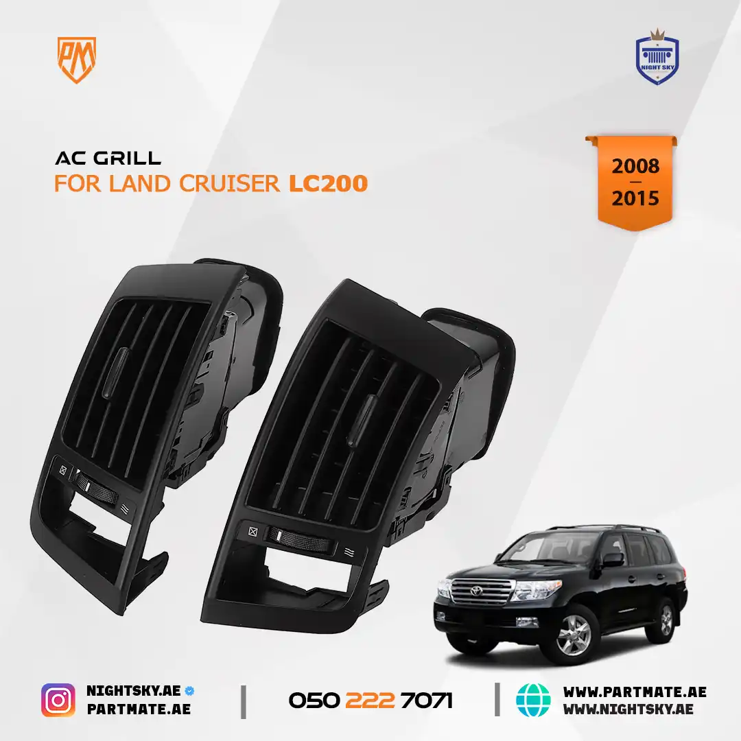 Toyota Land Cruiser LC200 2008-2015 Center Dash AC Outlet Vent Panel – Air Vent Grille - Image 3