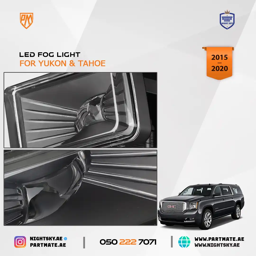 Chevrolet Tahoe & GMC Yukon 2015-2020 LED Fog Lamp Kit – Clear Lens + Switch - Image 4