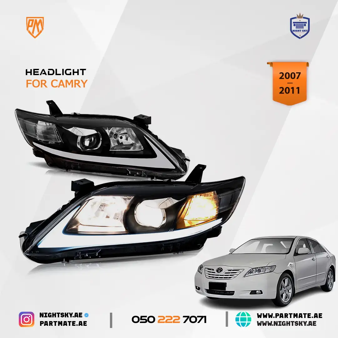 Toyota Camry 2010-2011 Vland Projector Headlights Sequential - Image 2