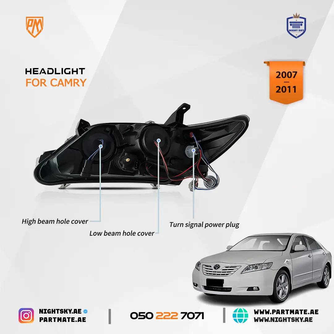 Toyota Camry 2010-2011 Vland Projector Headlights Sequential - Image 4