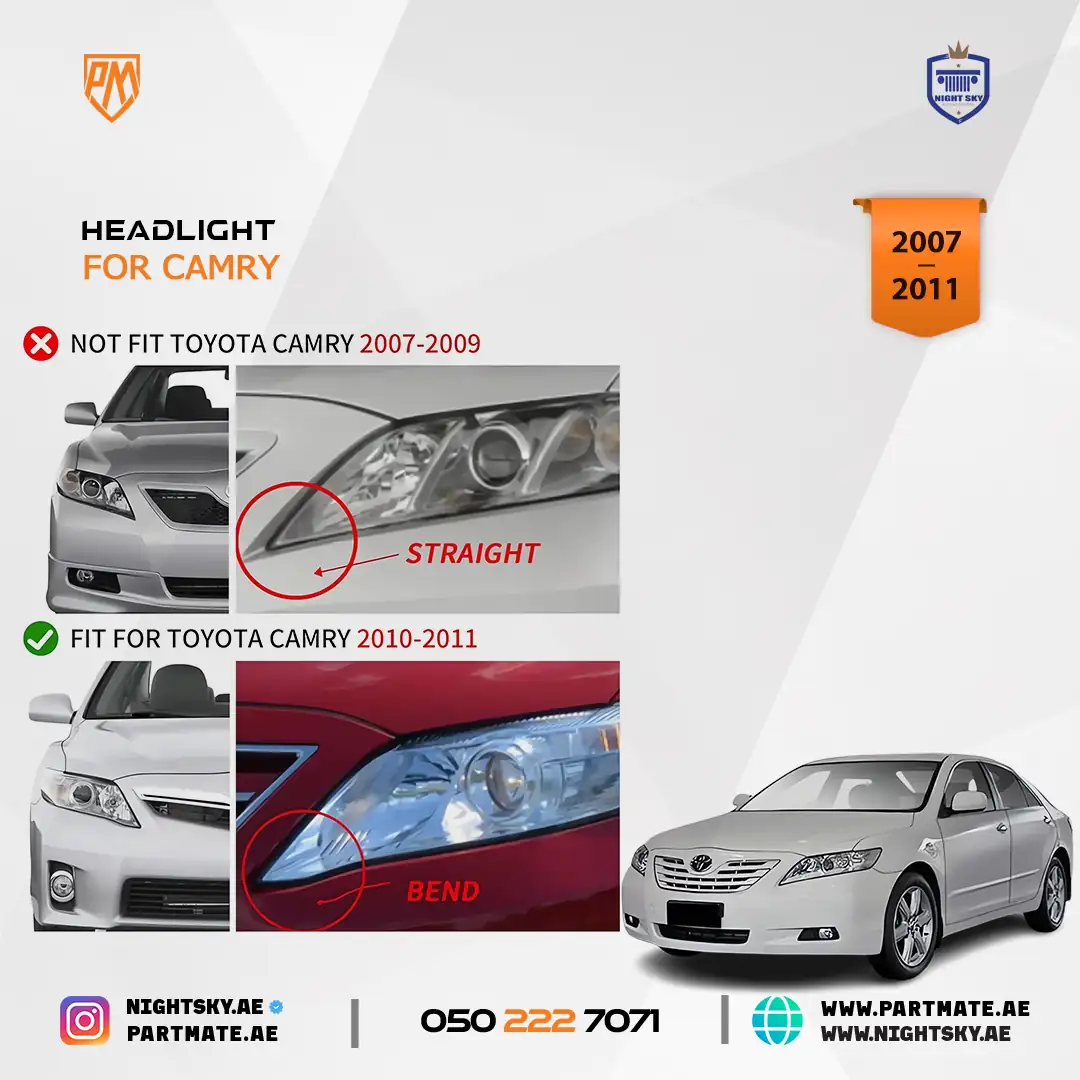 Toyota Camry 2010-2011 Vland Projector Headlights Sequential - Image 5