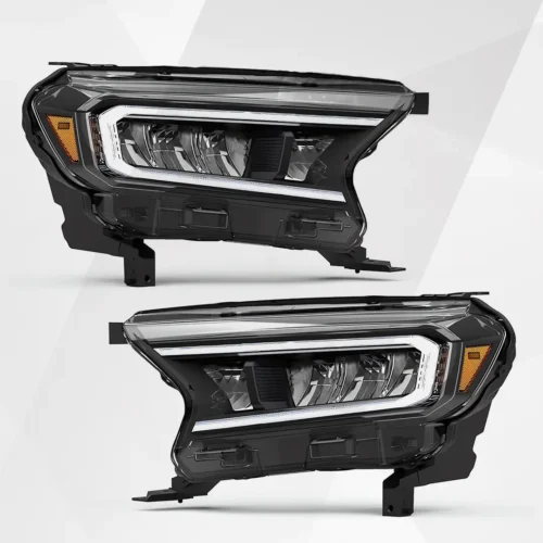 Ford Ranger T6 2016-2021 LED Headlights Amber Reflector Pair
