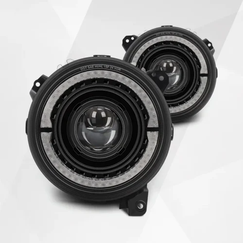 Jeep Wrangler JL JLU Gladiator 2018-2024 CAFOPAR 9 Inch LED Headlights Halo DRL Pair