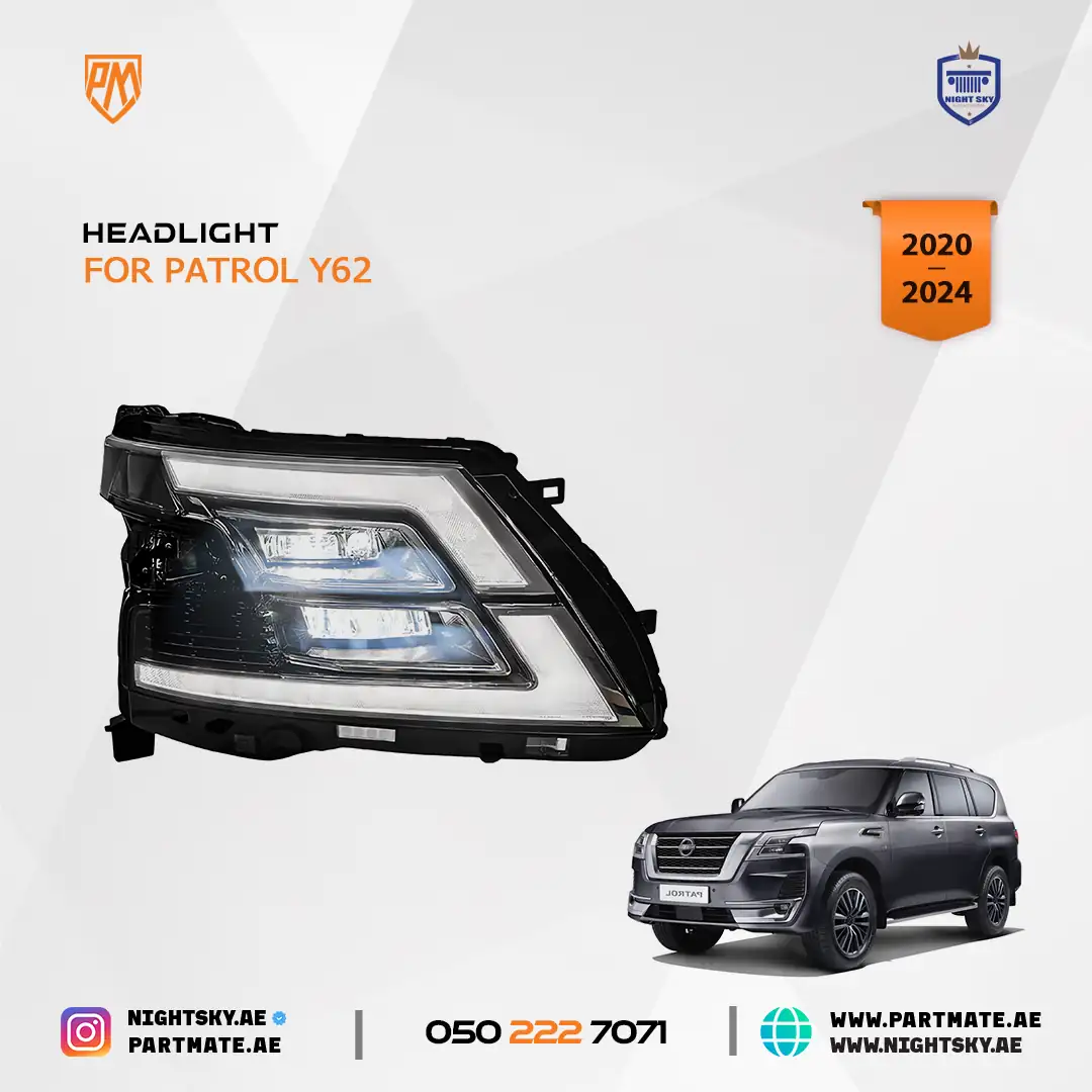 Nissan Patrol Y62 2020-2024 Front Headlights Assembly - Image 3