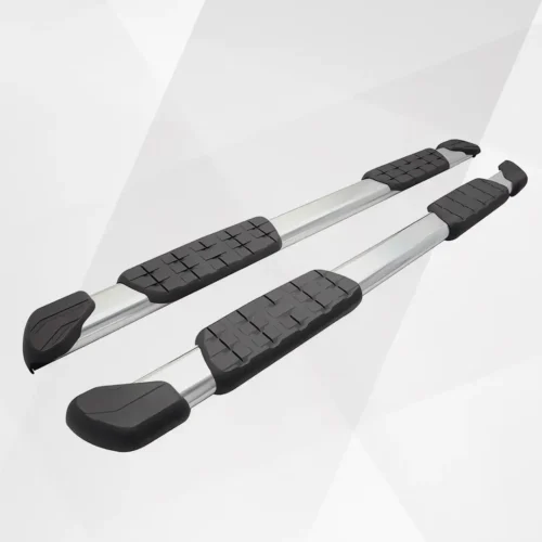 Toyota Tundra CrewMax 2007-2021 OE Style Running Boards Silver Black