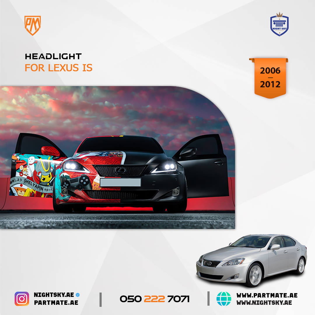 Lexus IS250 IS350 IS300 2006-2013 Vland Headlights Sequential - Image 3
