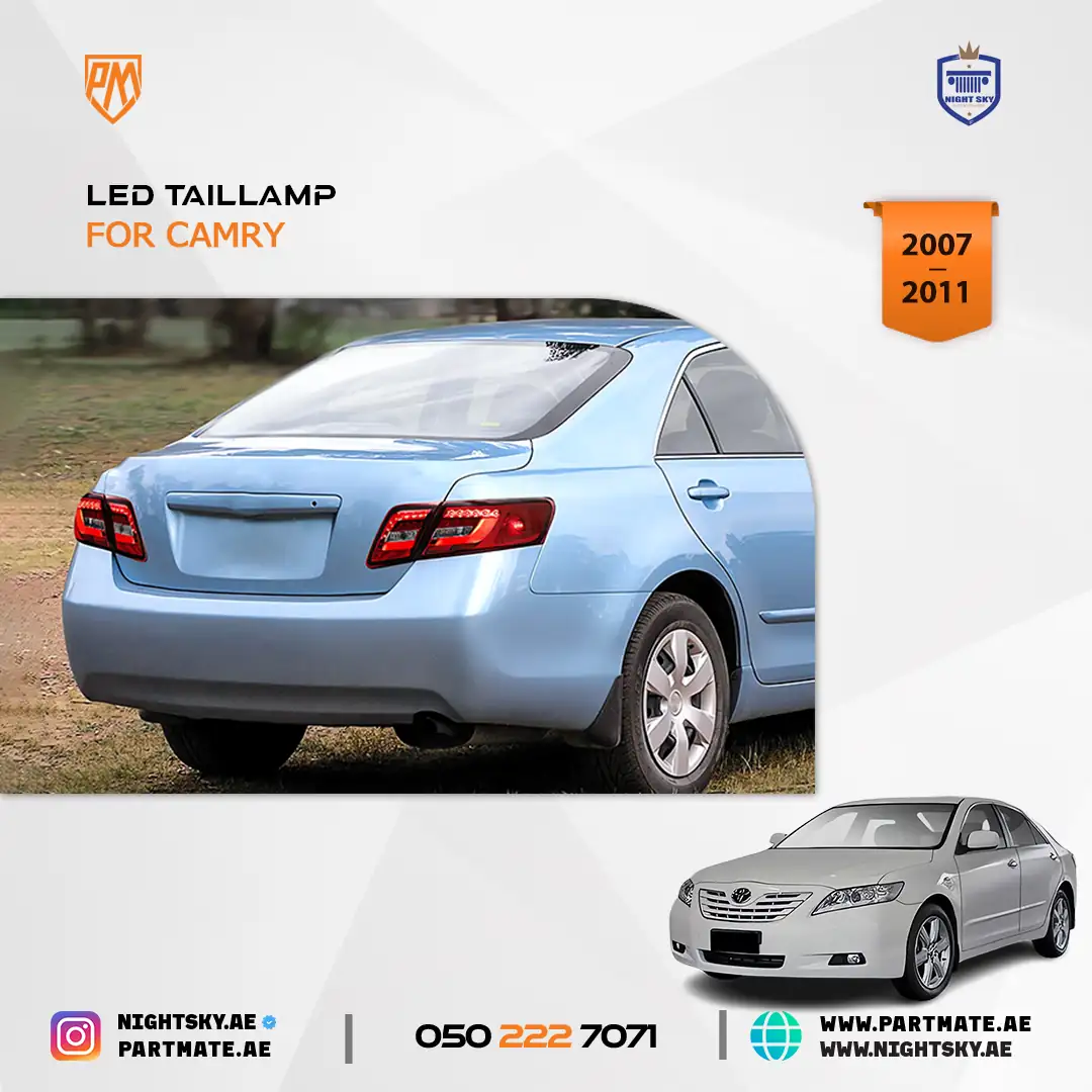 Toyota Camry XV40 2007-2011 Vland LED Tail Lights Amber Signal - Image 3