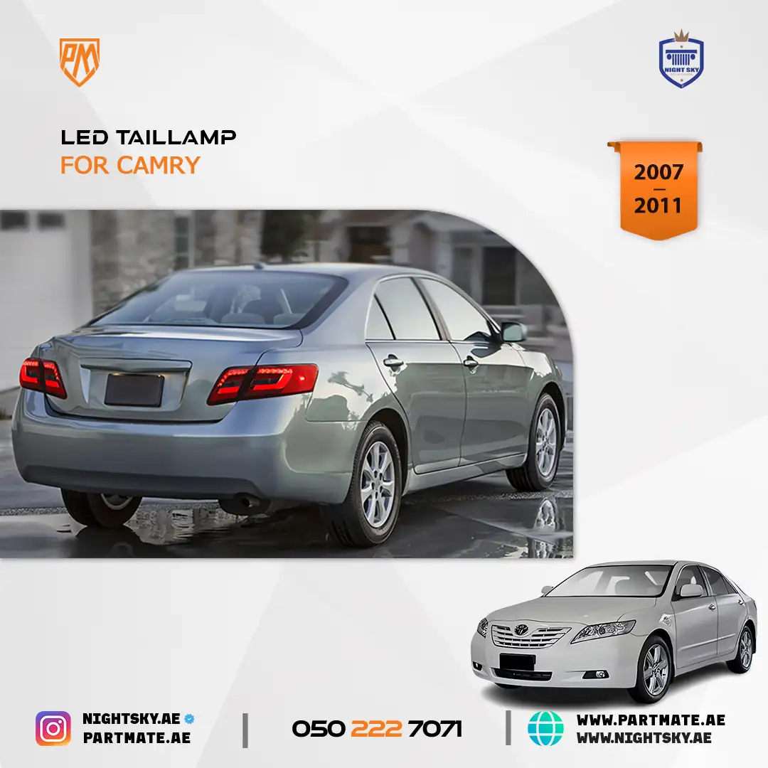 Toyota Camry XV40 2007-2011 Vland LED Tail Lights Amber Signal - Image 4