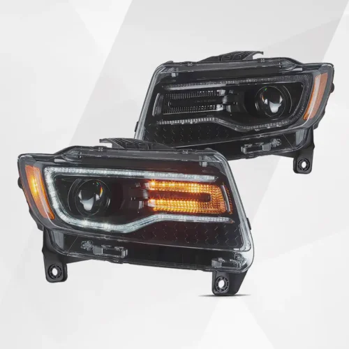 Jeep Grand Cherokee WK2 2011-2013 Vland Headlights Blue DRL