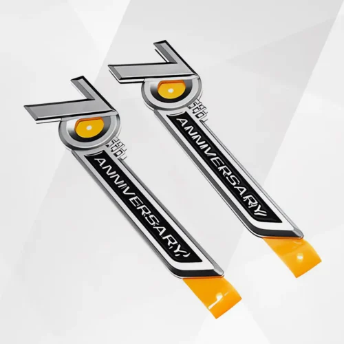 Toyota Land Cruiser 70th Anniversary Silver Side Emblems (2PCS)