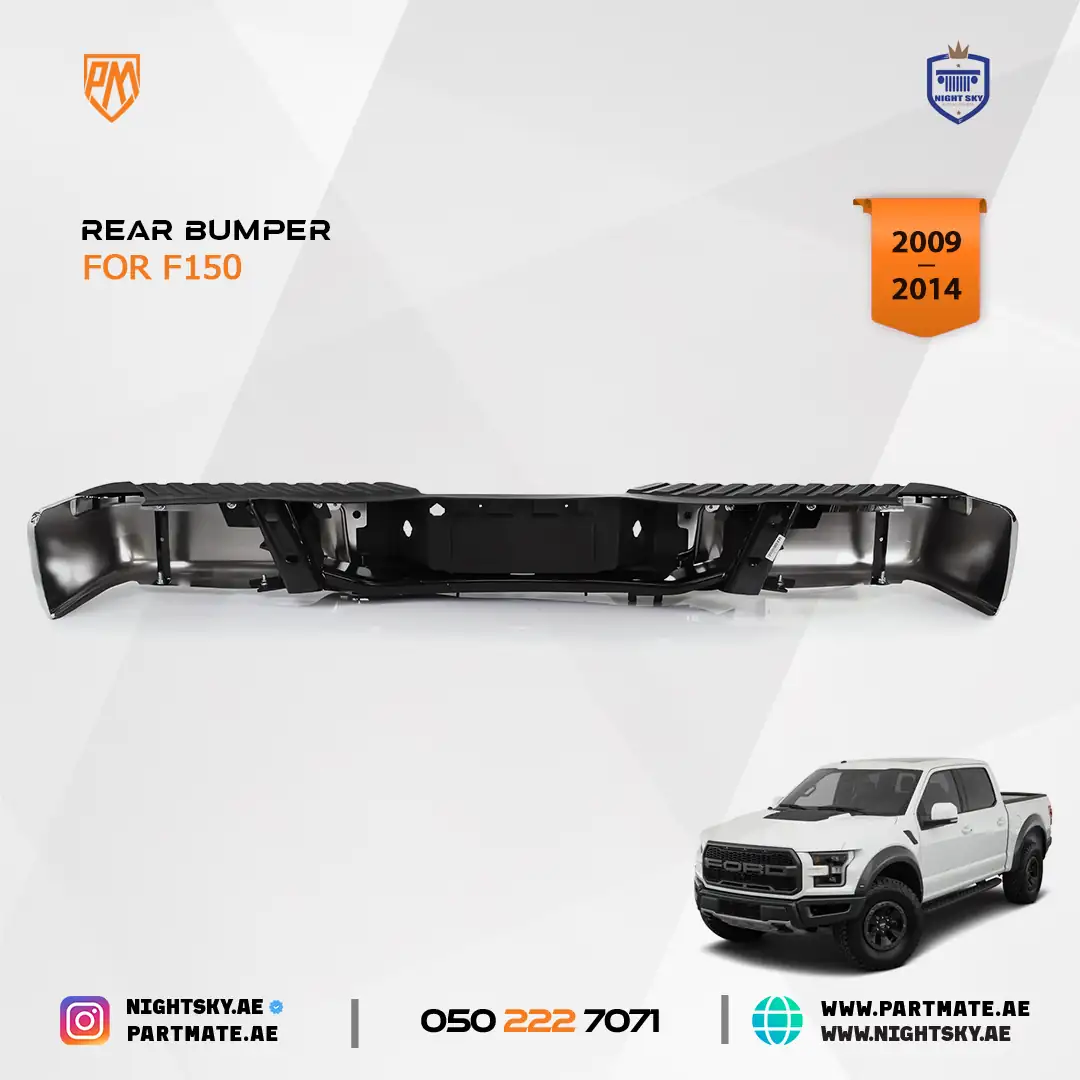 Ford F-150 2009-2014 Rear Bumper Standard Styleside Bed - Image 3
