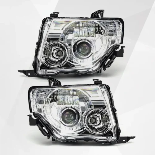 Mitsubishi Pajero 2007 Inside Chrome Headlights Set