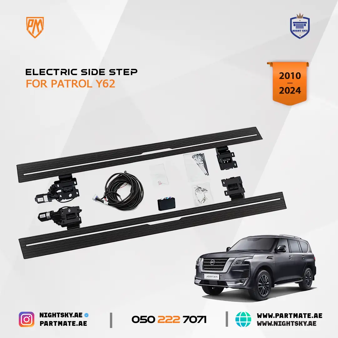 Nissan Patrol Y62 Electric Power Side Steps 2012-2023 - Image 2