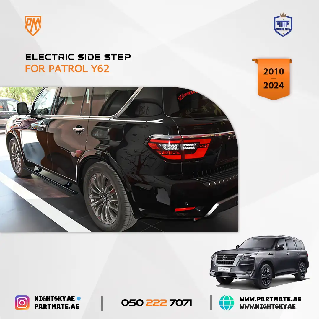 Nissan Patrol Y62 Electric Power Side Steps 2012-2023 - Image 4