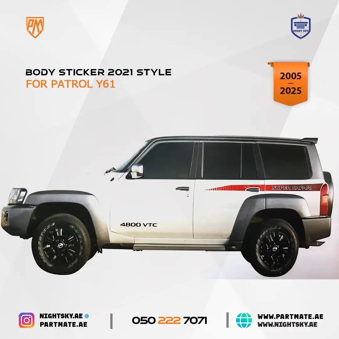 Nissan Patrol Super Safari Side Stickers Set 2021 - Image 2