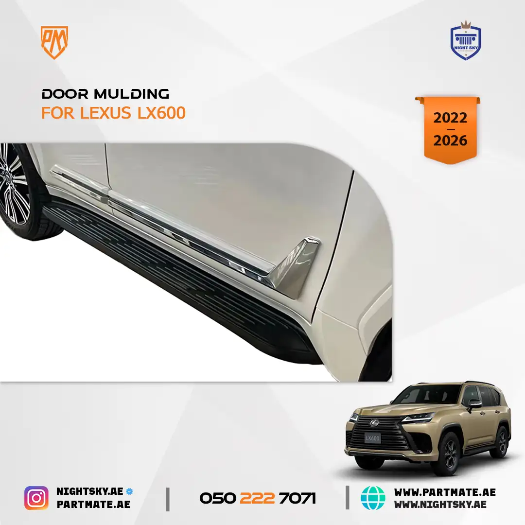 Lexus LX600 Door Sill Molding Trim Set 2022-2026 - Image 3