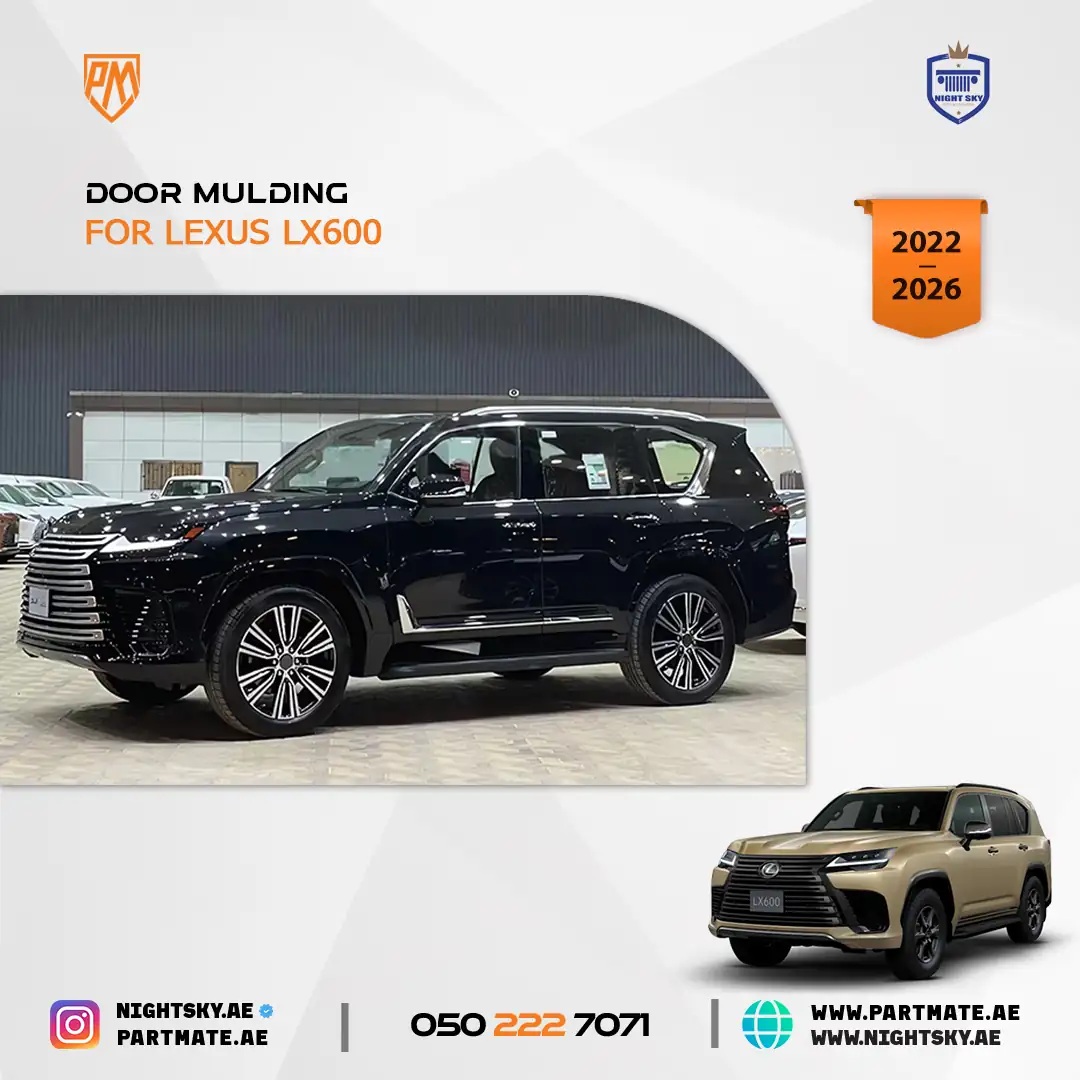 Lexus LX600 Door Sill Molding Trim Set 2022-2026 - Image 4