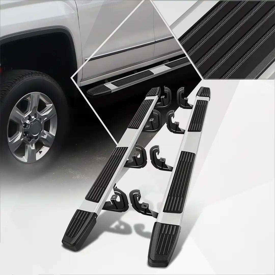 Silverado Sierra 1500 Crew Cab Aluminum Running Boards 2019-2024