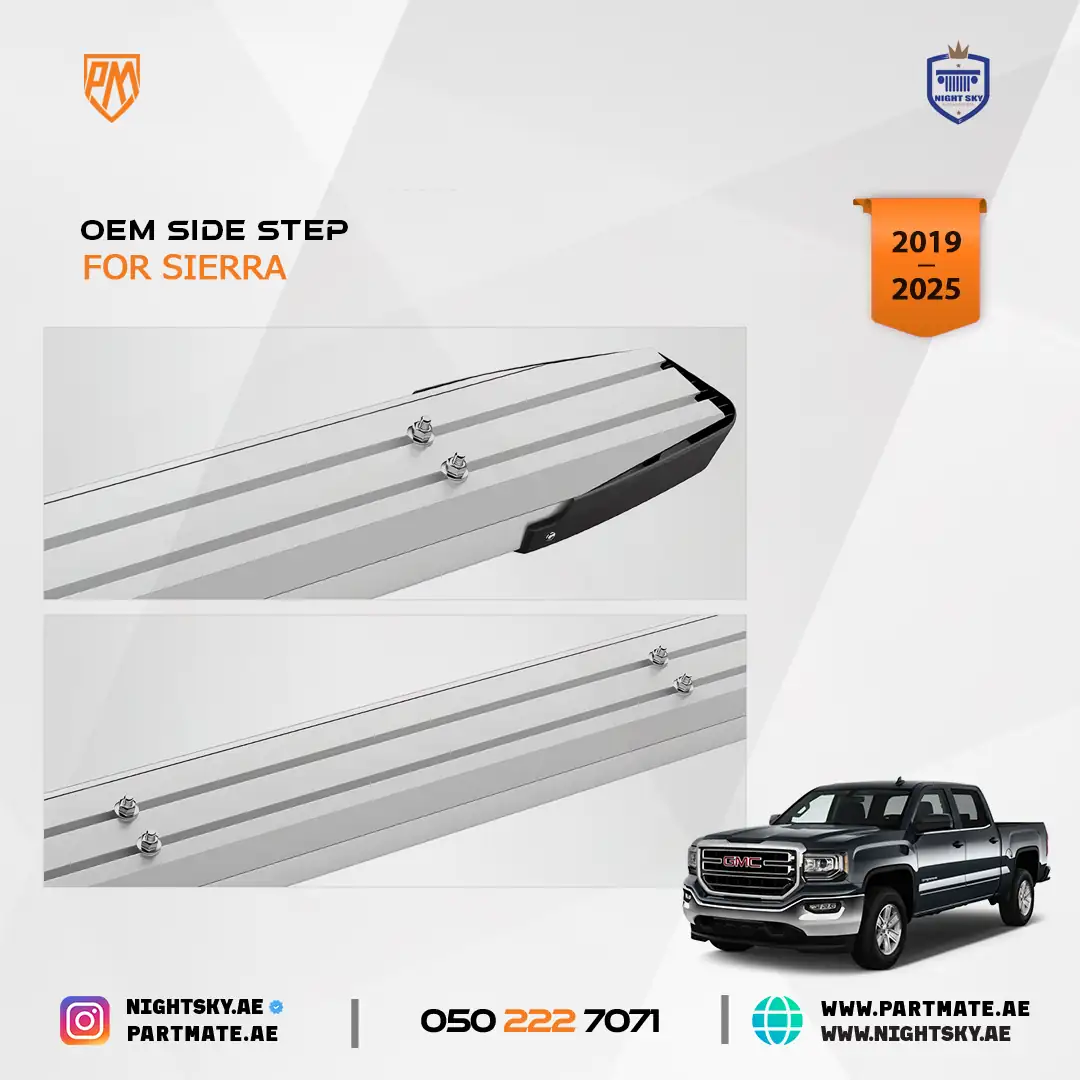 Silverado Sierra 1500 Crew Cab Aluminum Running Boards 2019-2024 - Image 3