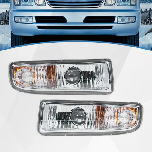 Lexus LX470 Fog Light White Lens Pair 1998-2007