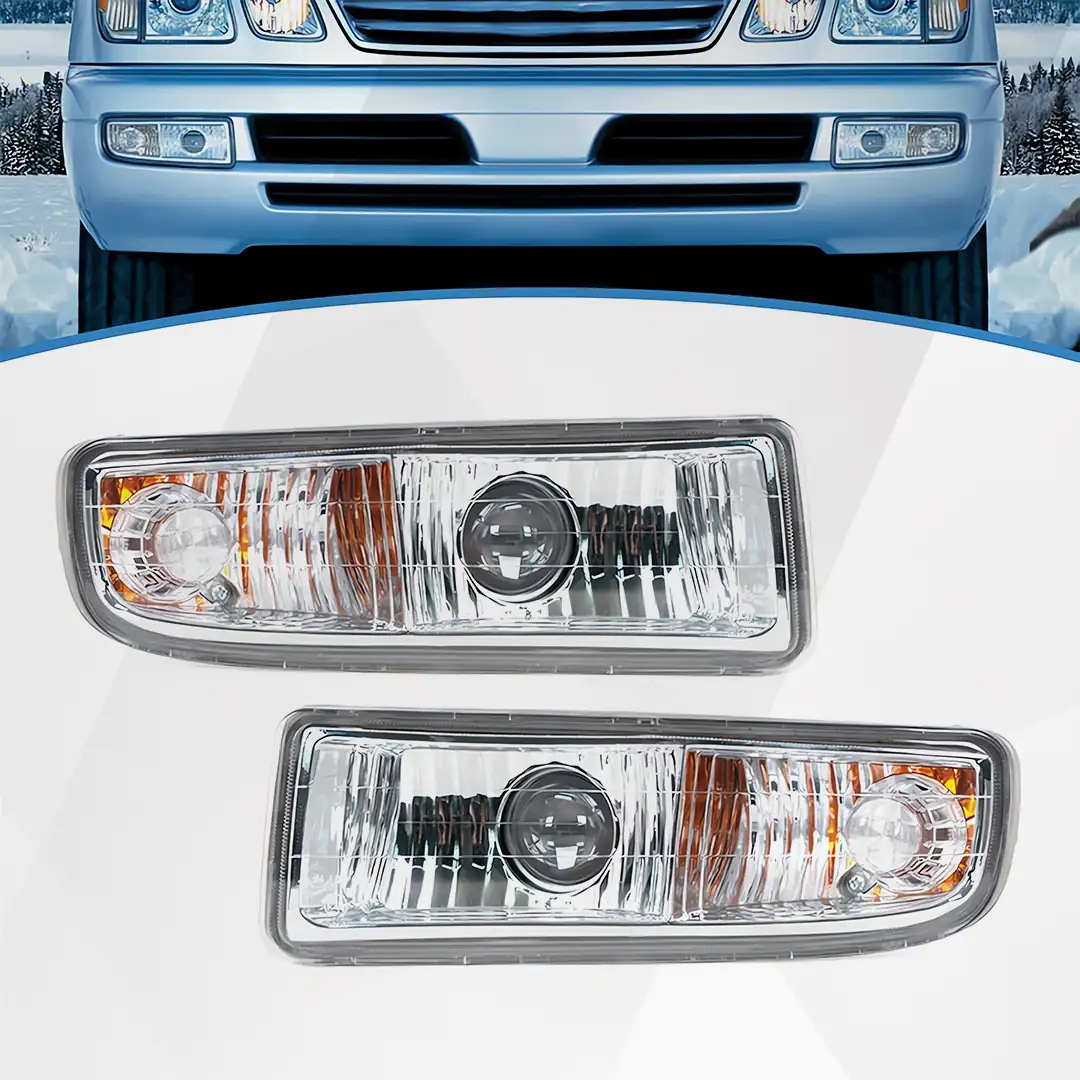 Lexus LX470 Fog Light White Lens Pair 1998-2007